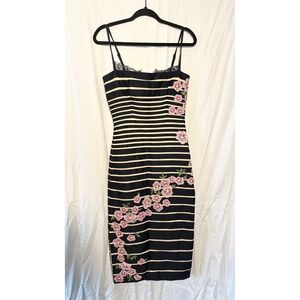 ANTHROPOLOGIE Square-Neck Sleeveless Slim Midi Dress‎ Women's Size 2